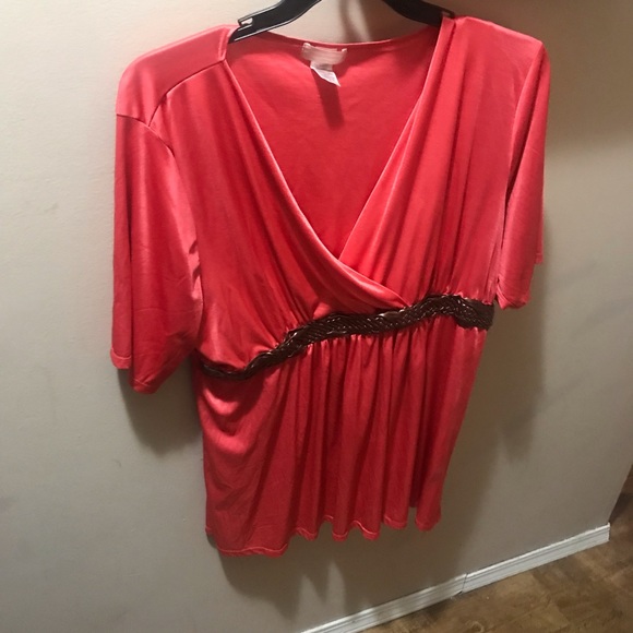 Maurices shimmering coral top - Picture 2 of 7